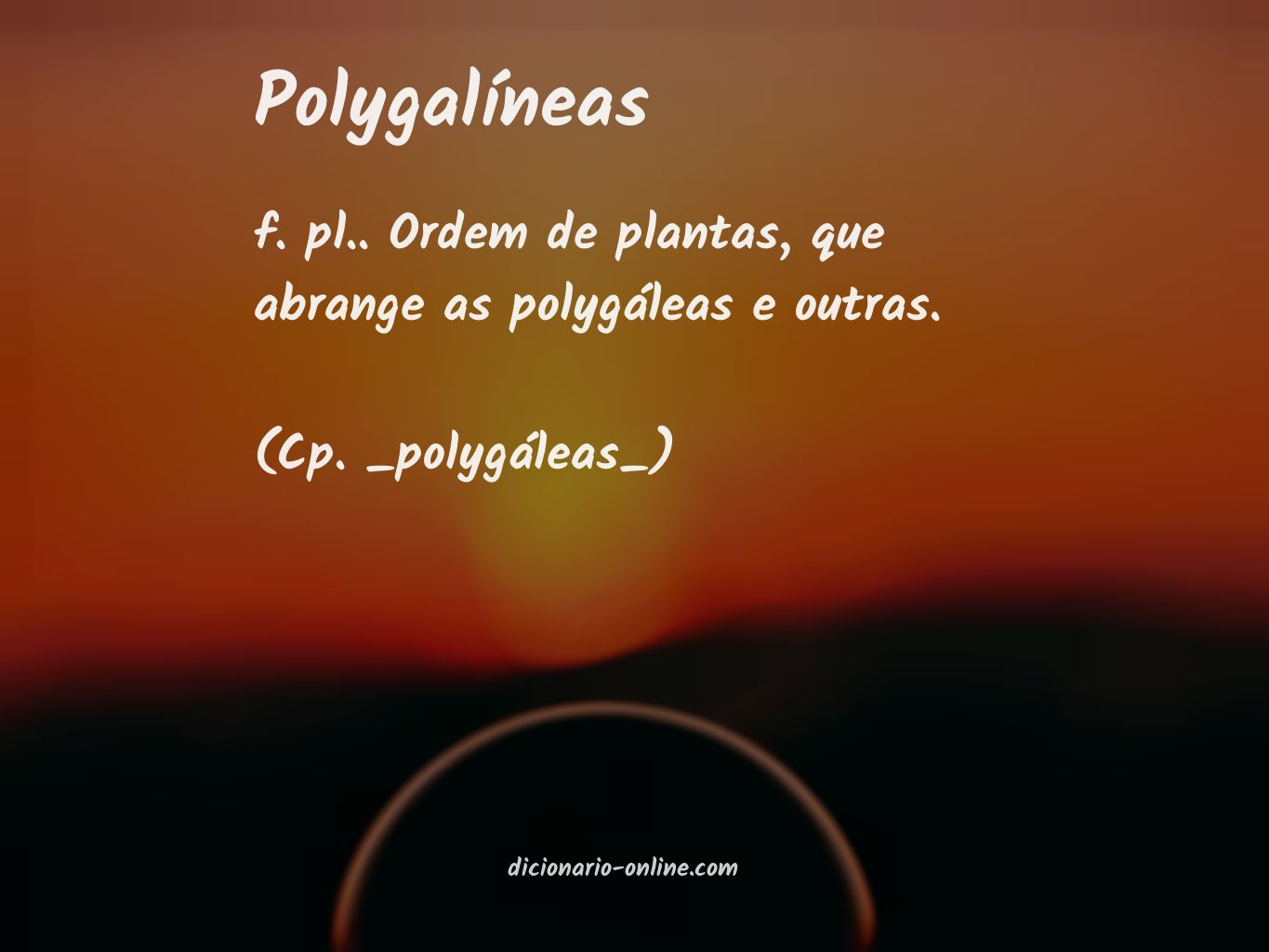 Significado de polygalíneas