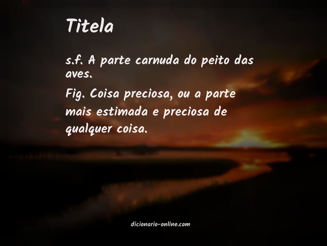 Significado de titela