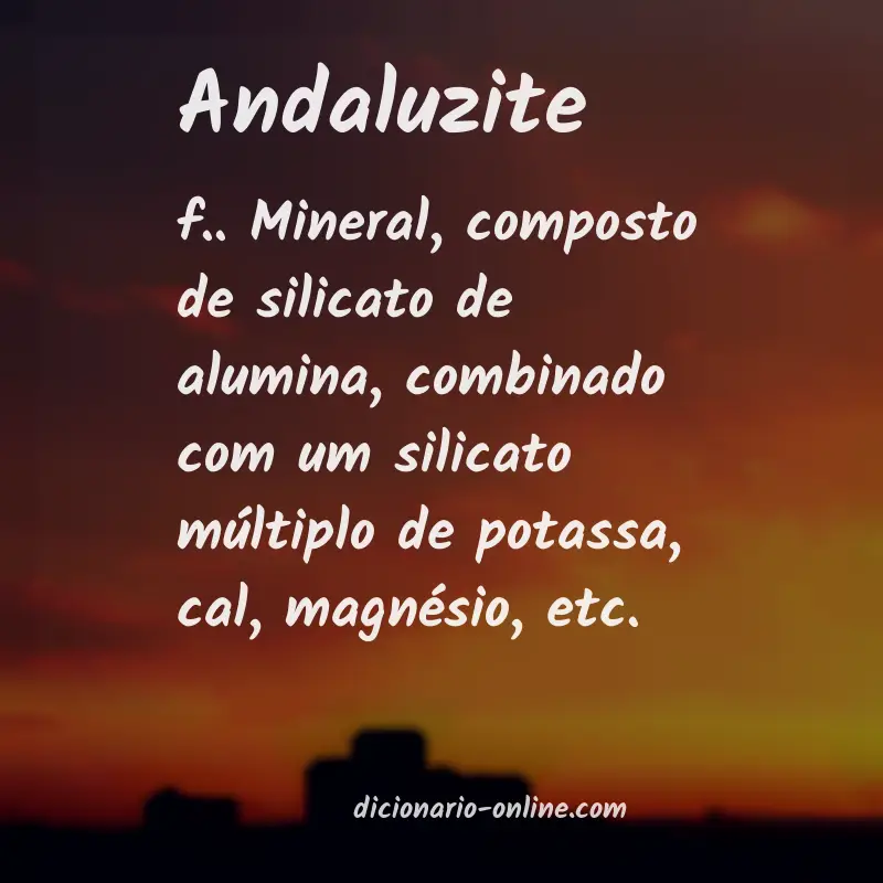 Significado de andaluzite