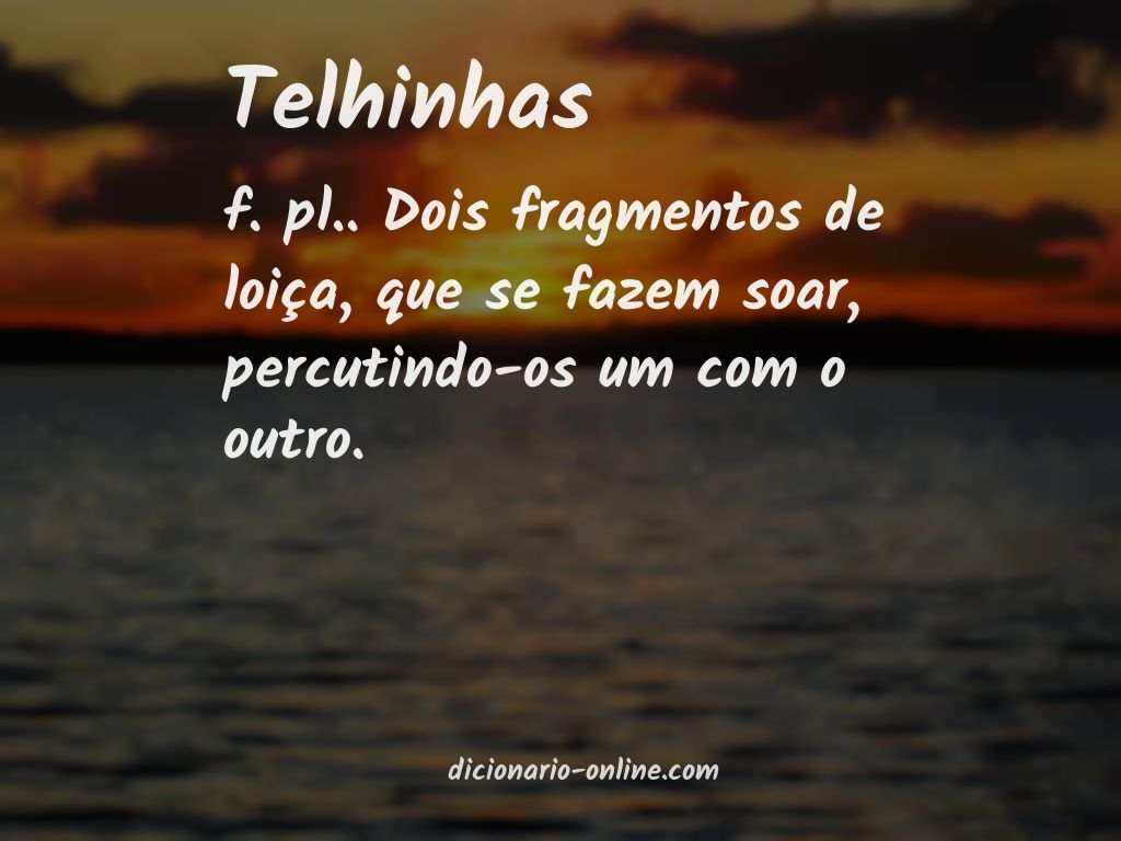 Significado de telhinhas