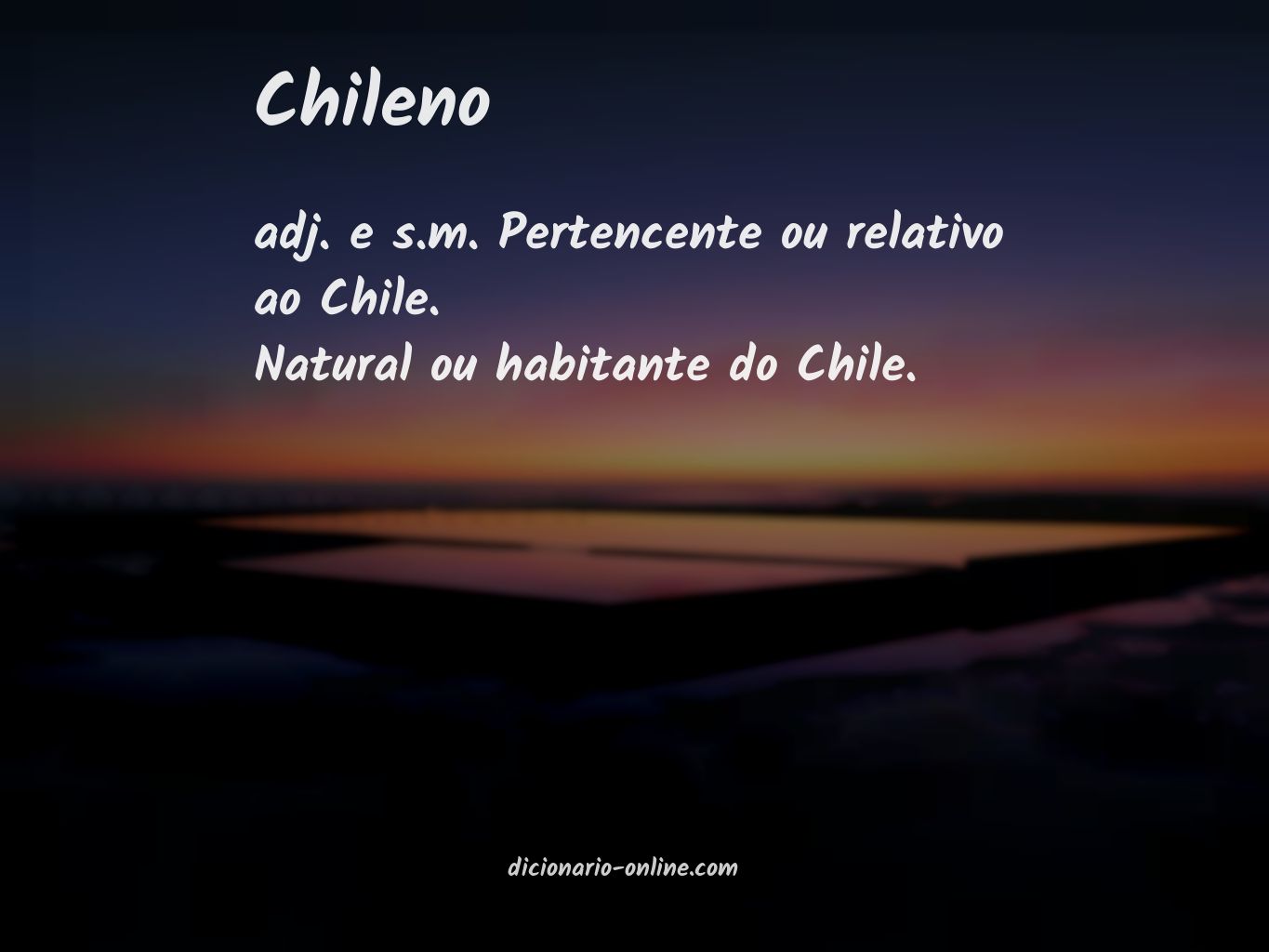 Significado de chileno