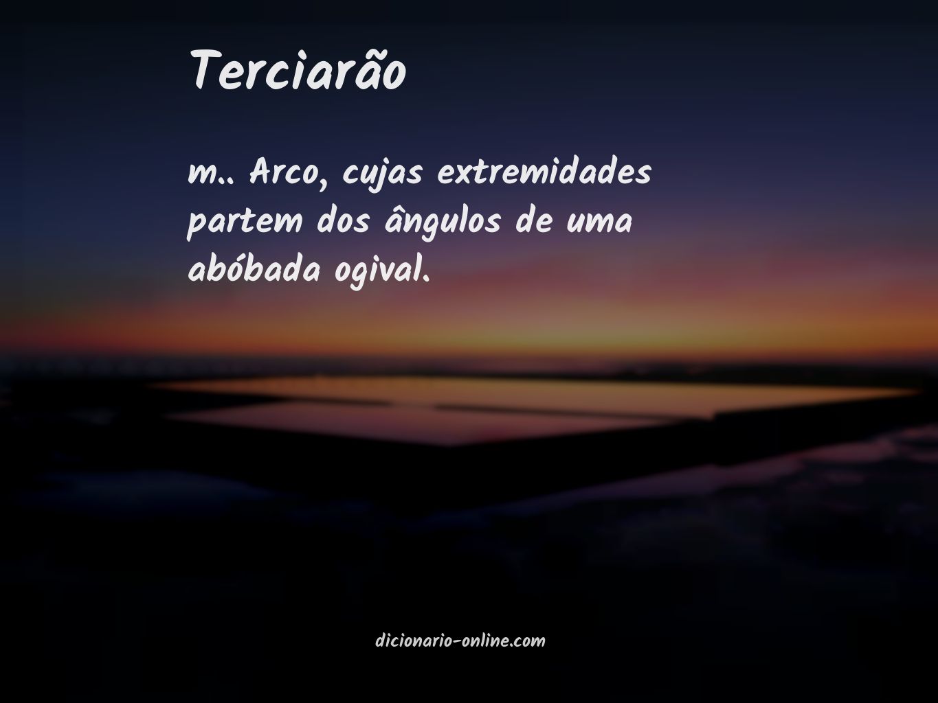 Significado de terciarão