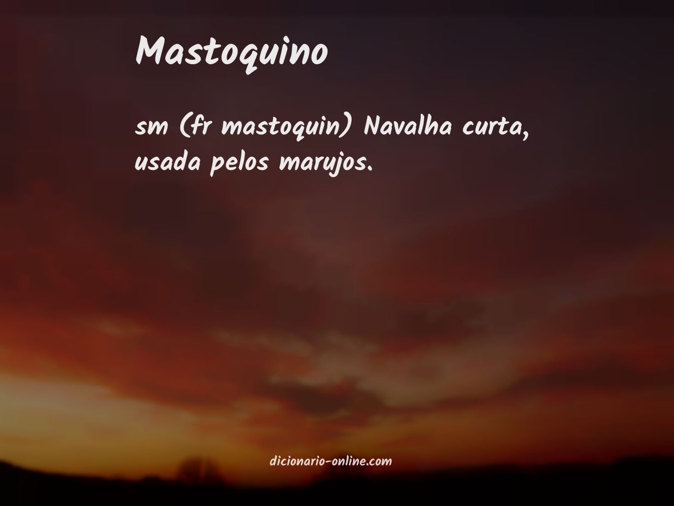 Significado de mastoquino