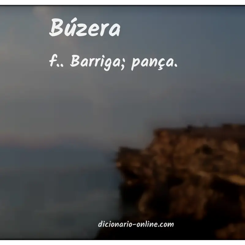 Significado de búzera