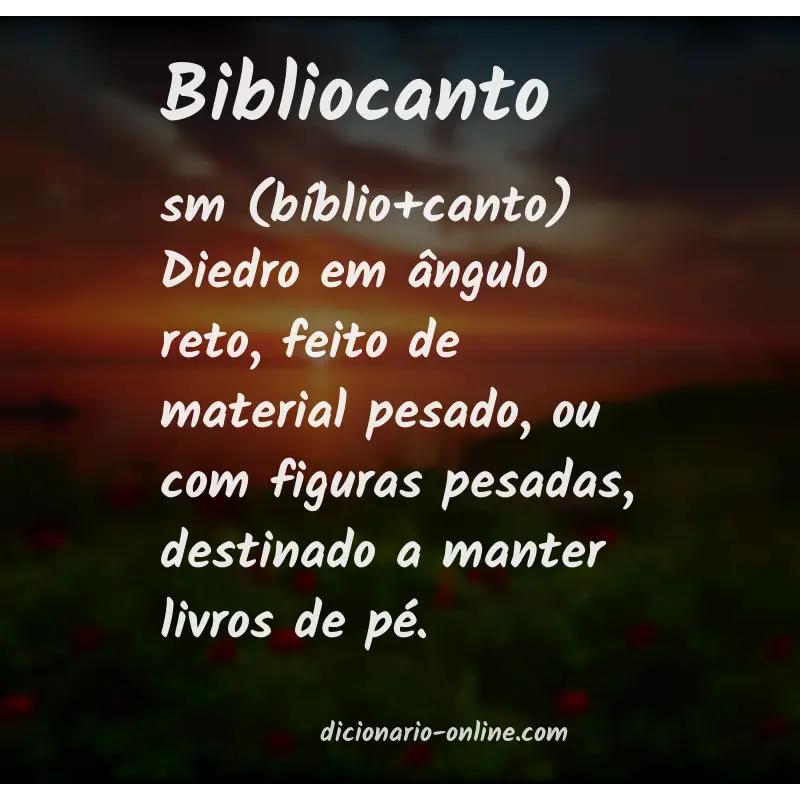 Significado de bibliocanto