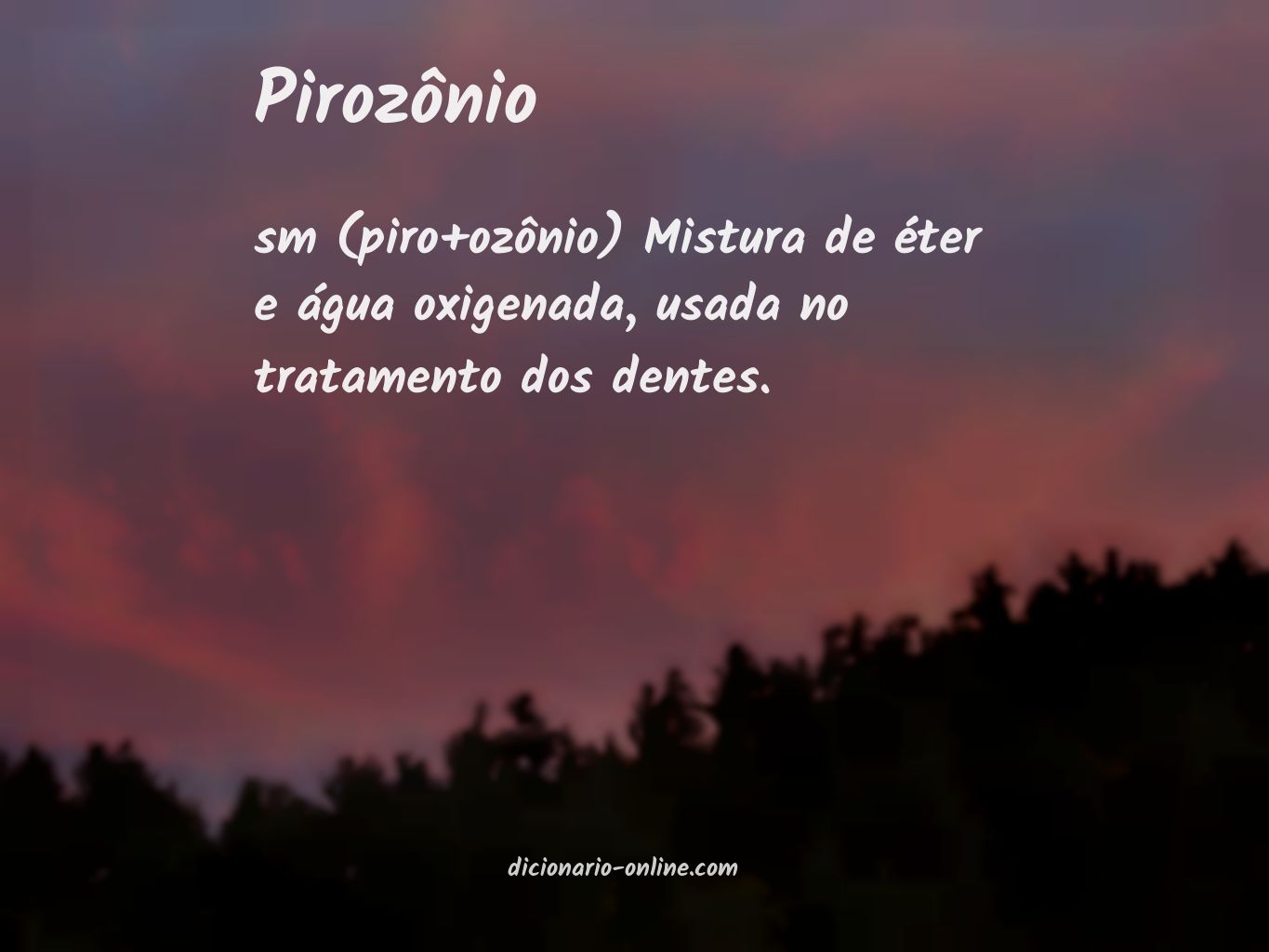 Significado de pirozônio