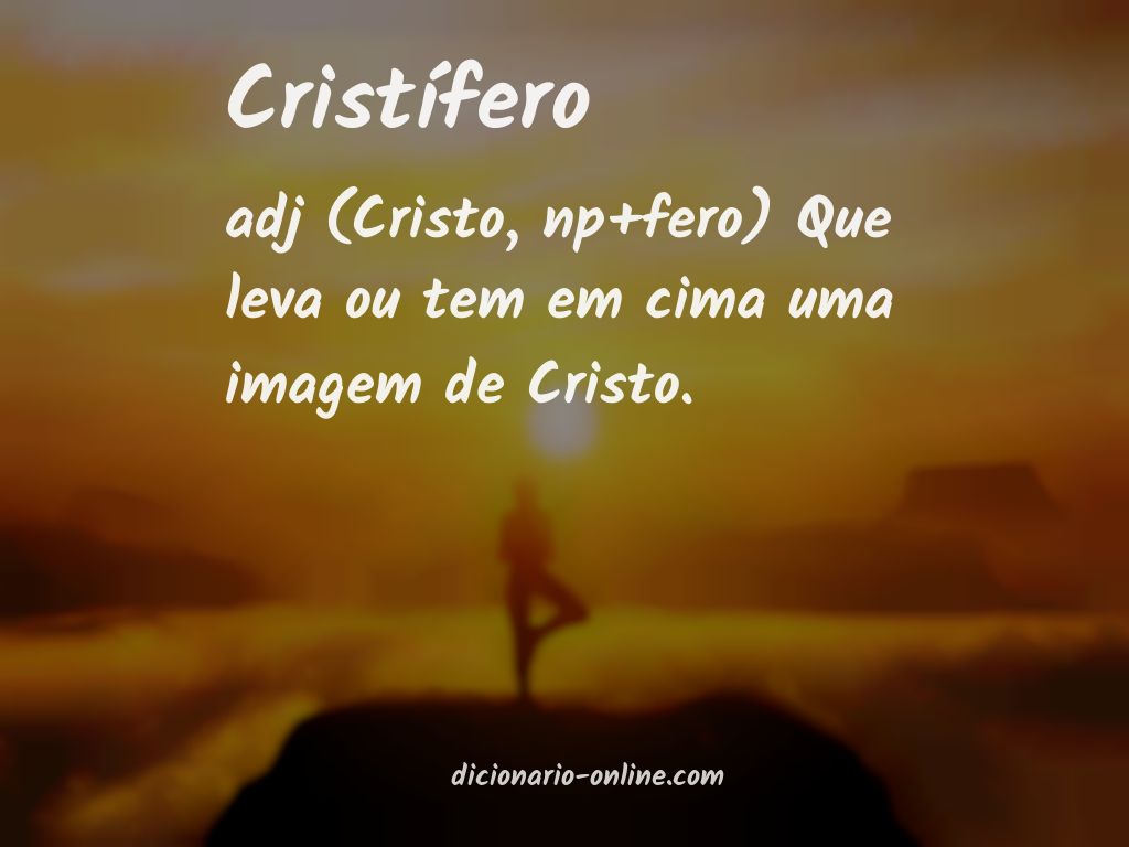 Significado de cristífero