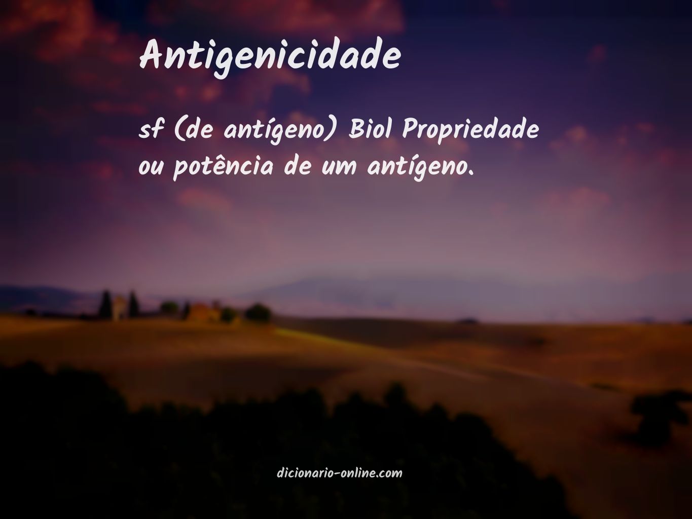 Significado de antigenicidade