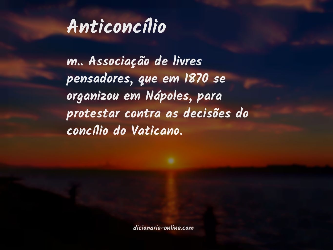 Significado de anticoncílio