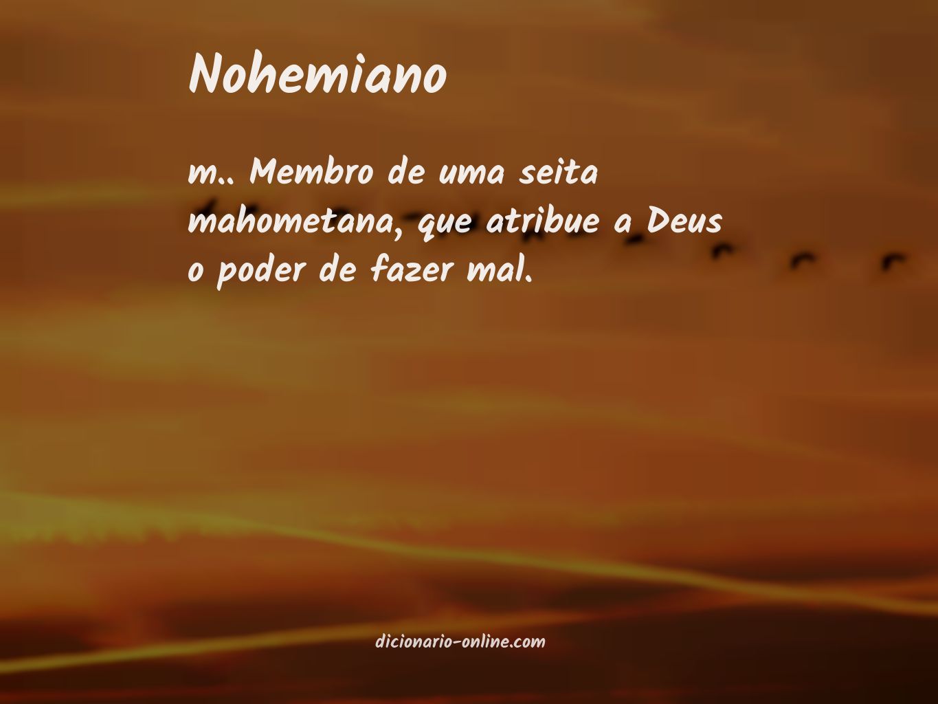 Significado de nohemiano