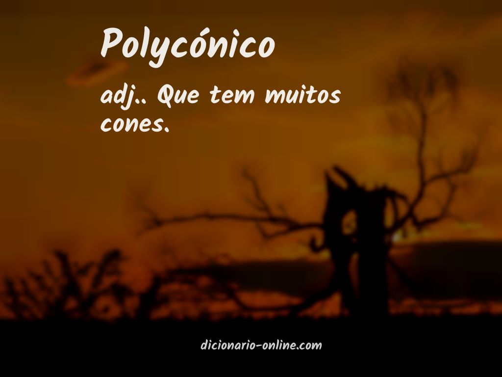 Significado de polycónico