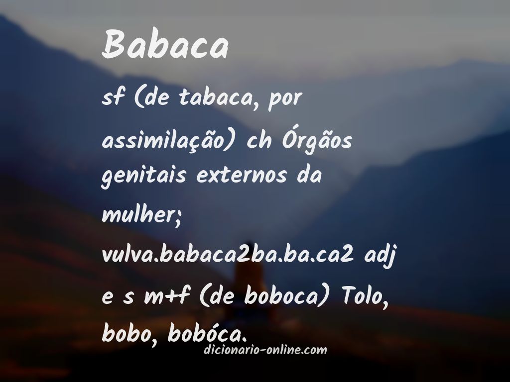 Significado de babaca