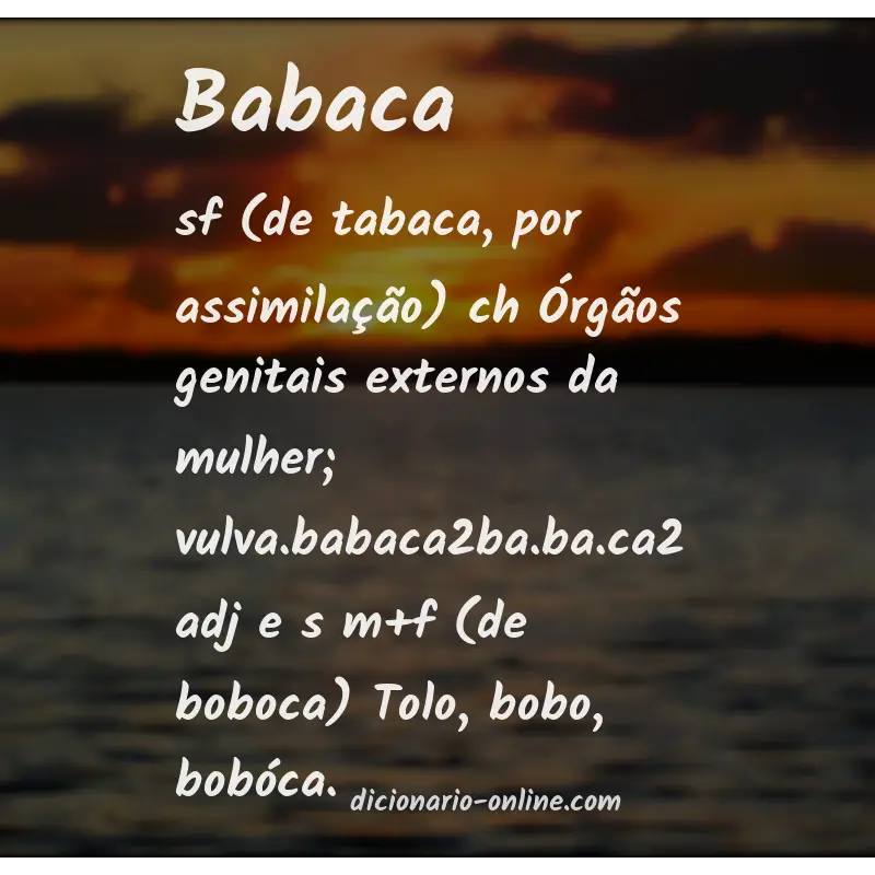 Significado de babaca