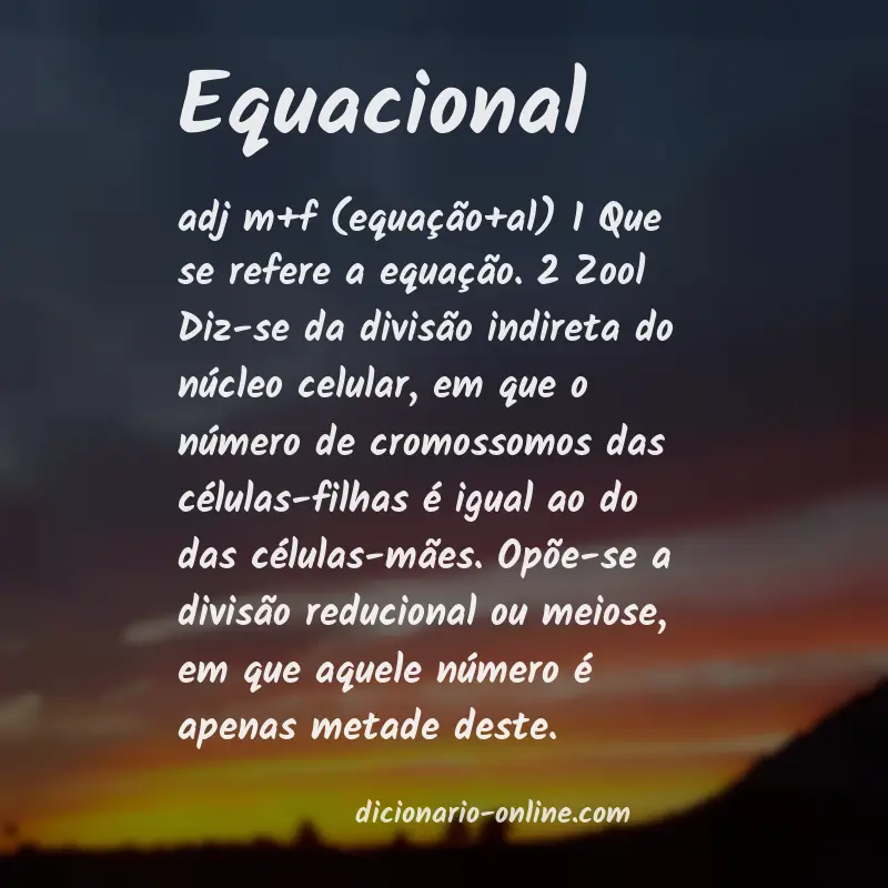 Significado de equacional