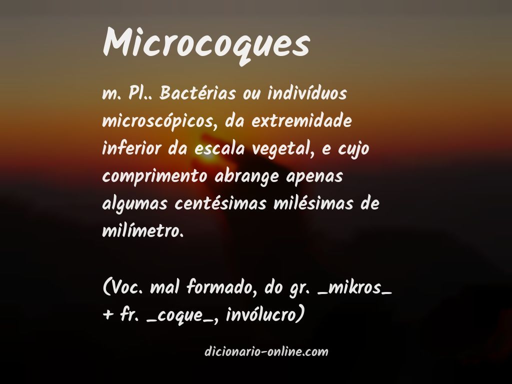 Significado de microcoques