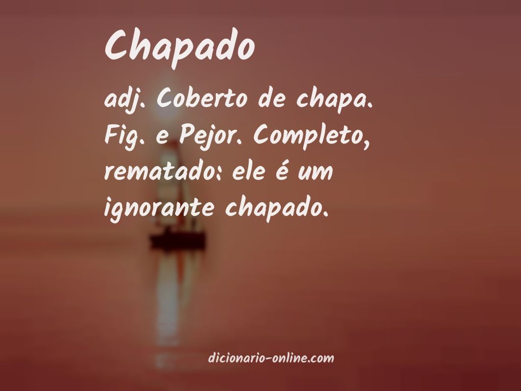 Significado de chapado