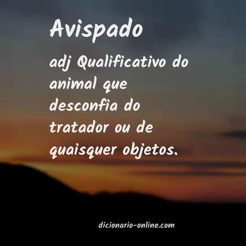 Significado de avispado