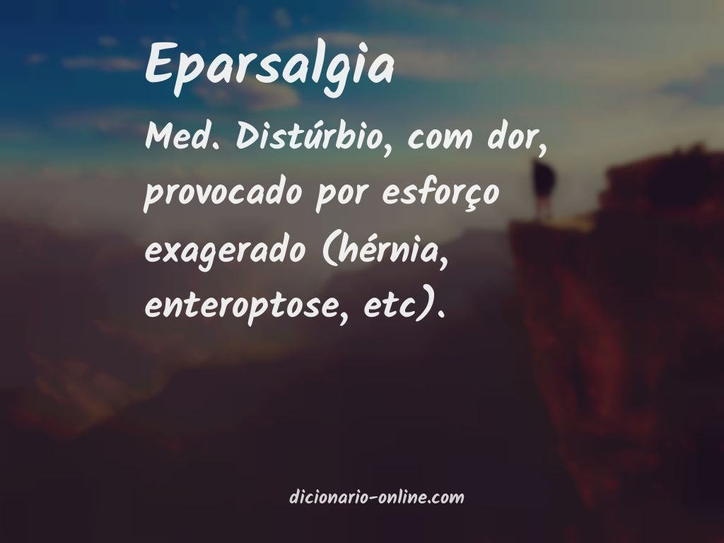 Significado de eparsalgia