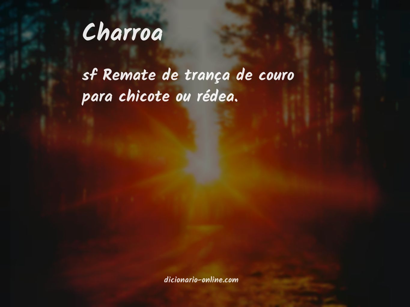 Significado de charroa