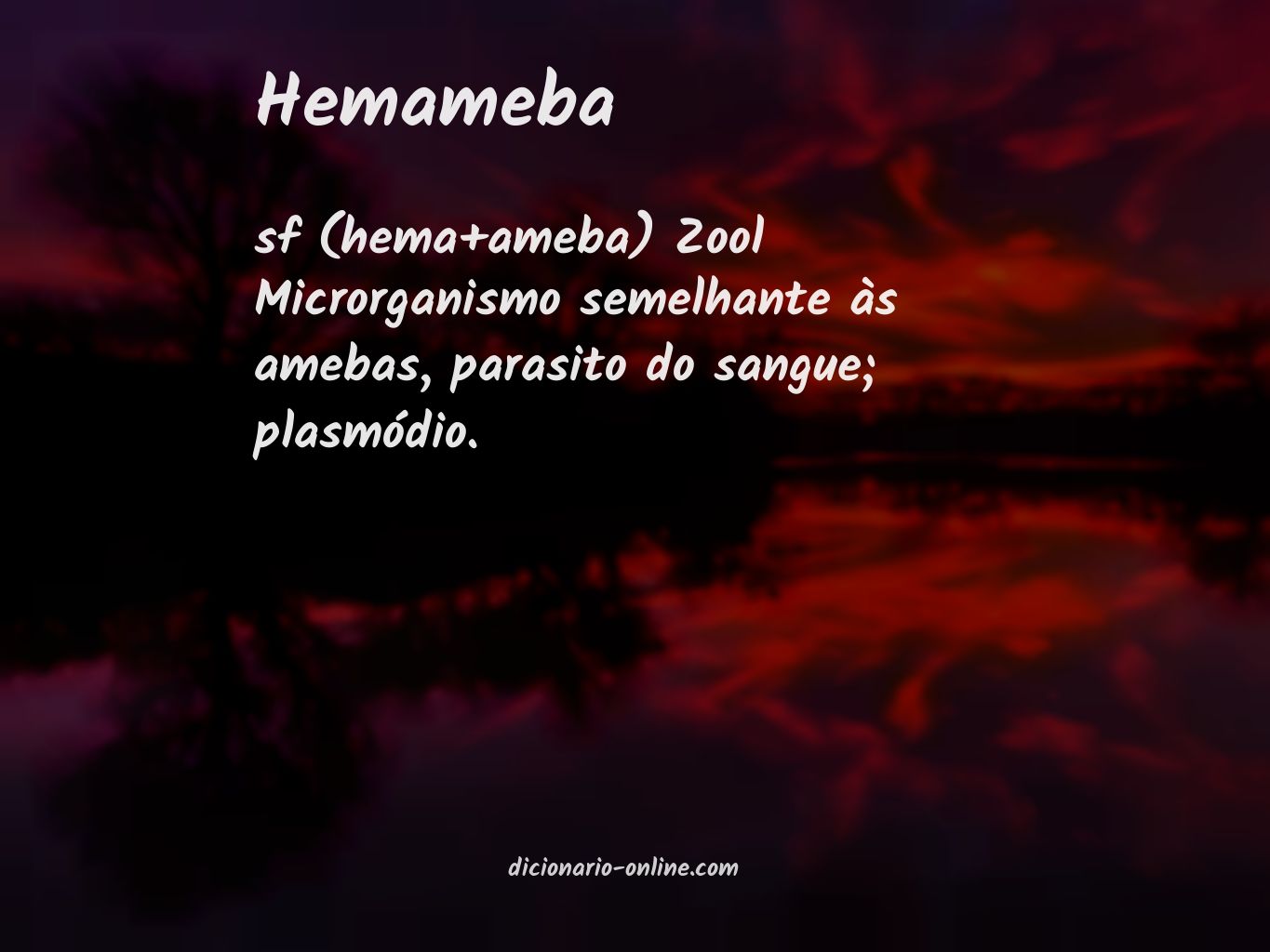 Significado de hemameba