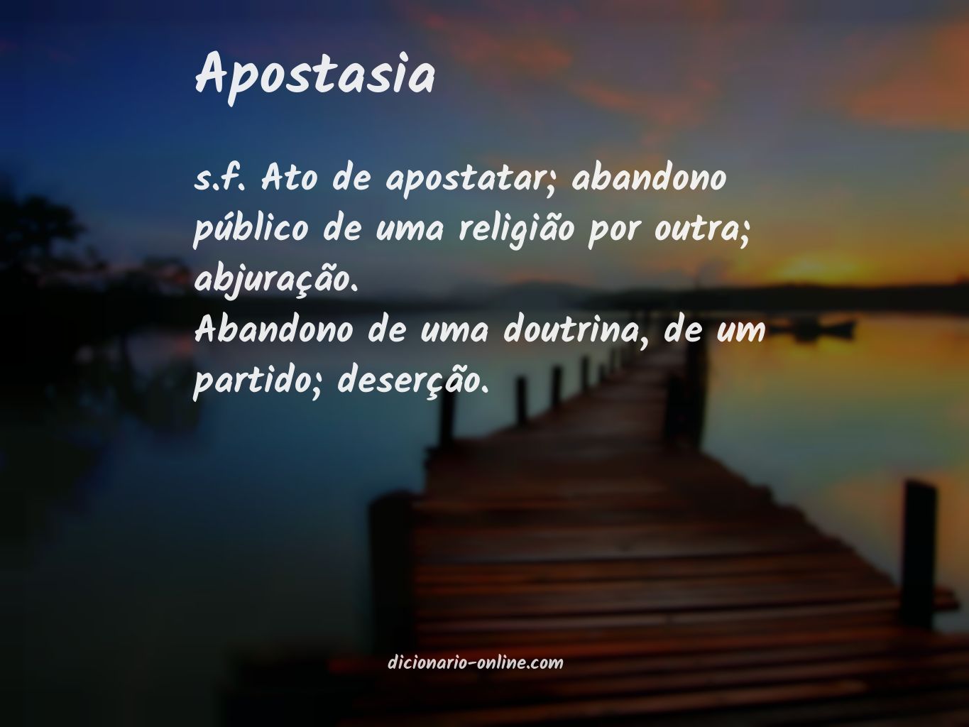 Significado de apostasia