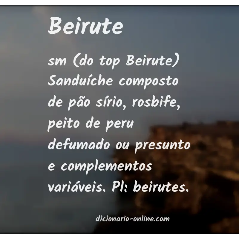 Significado de beirute