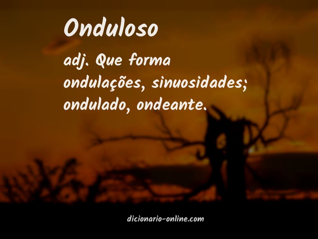 Significado de onduloso