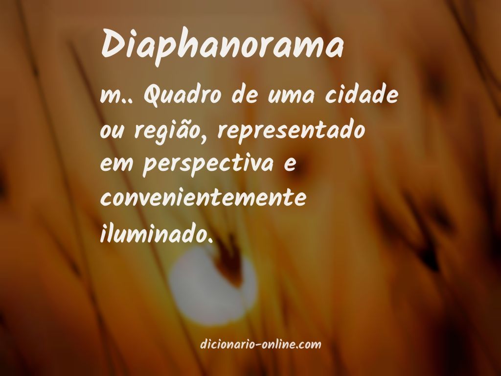 Significado de diaphanorama