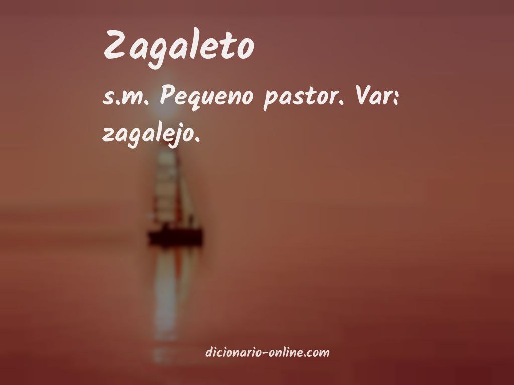 Significado de zagaleto