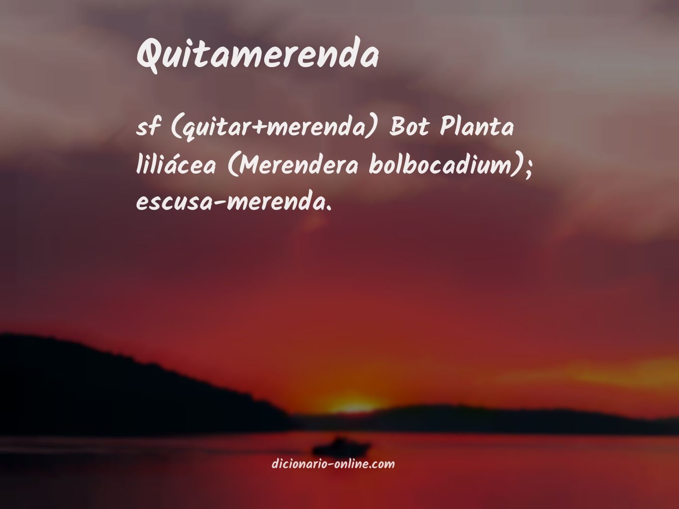 Significado de quitamerenda