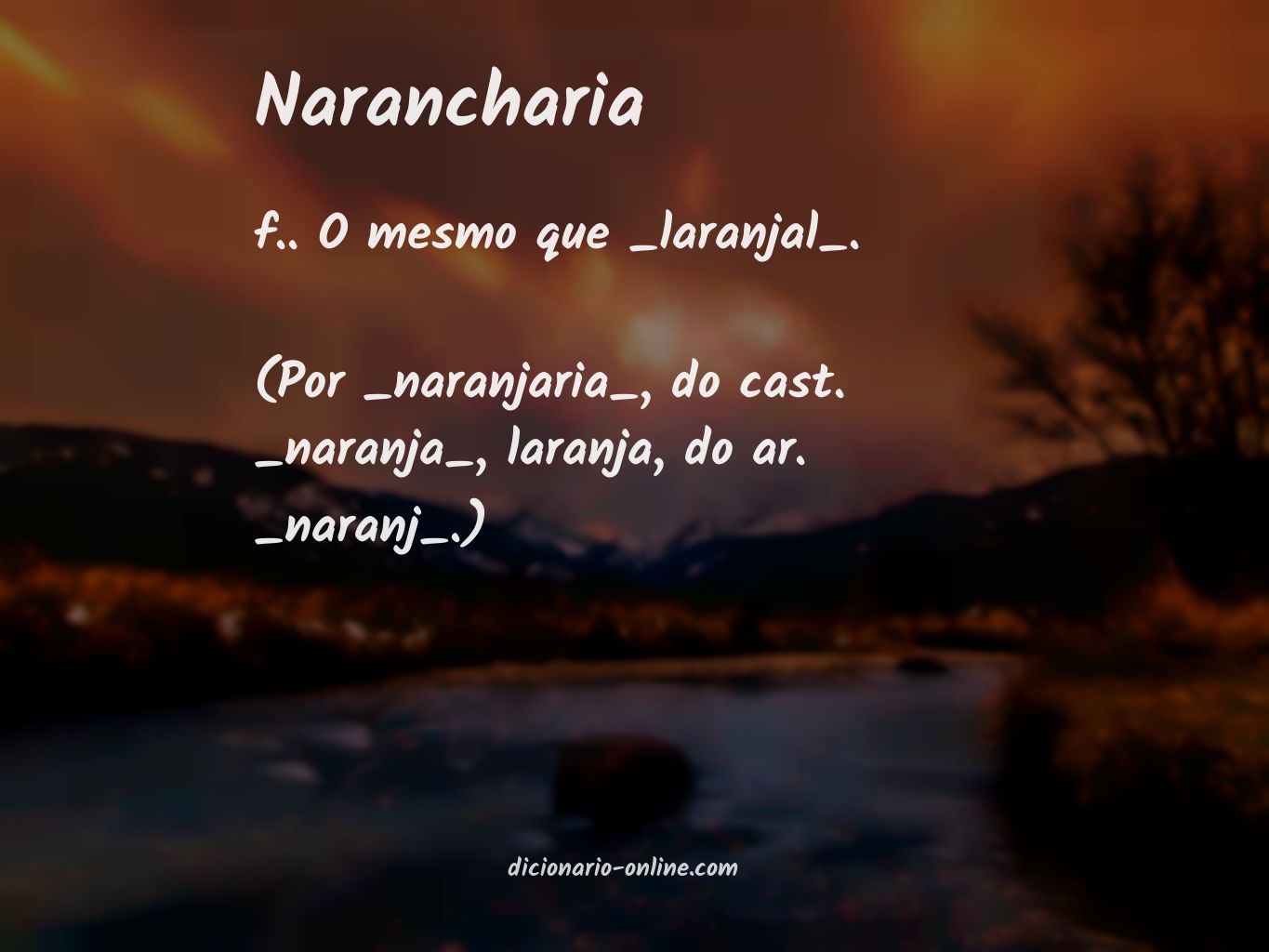 Significado de narancharia