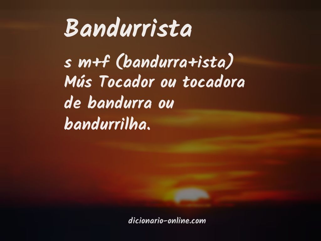 Significado de bandurrista