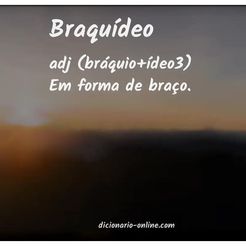 Significado de braquídeo
