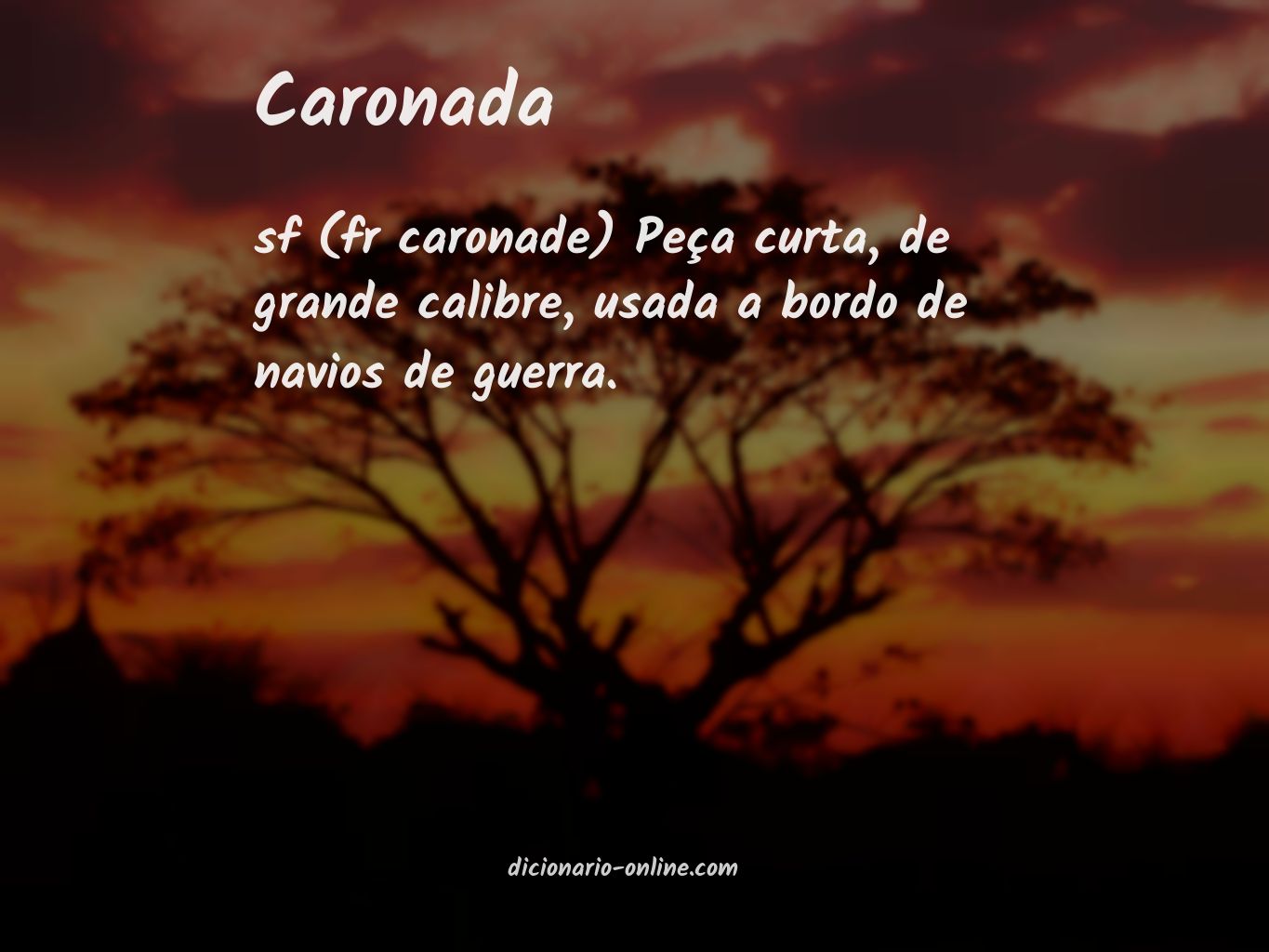 Significado de caronada