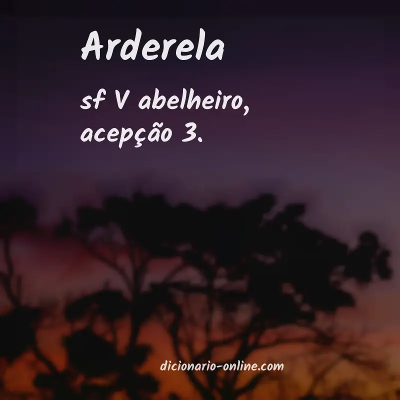 Significado de arderela