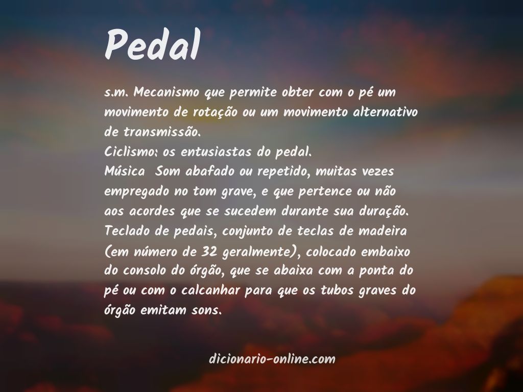 Significado de pedal