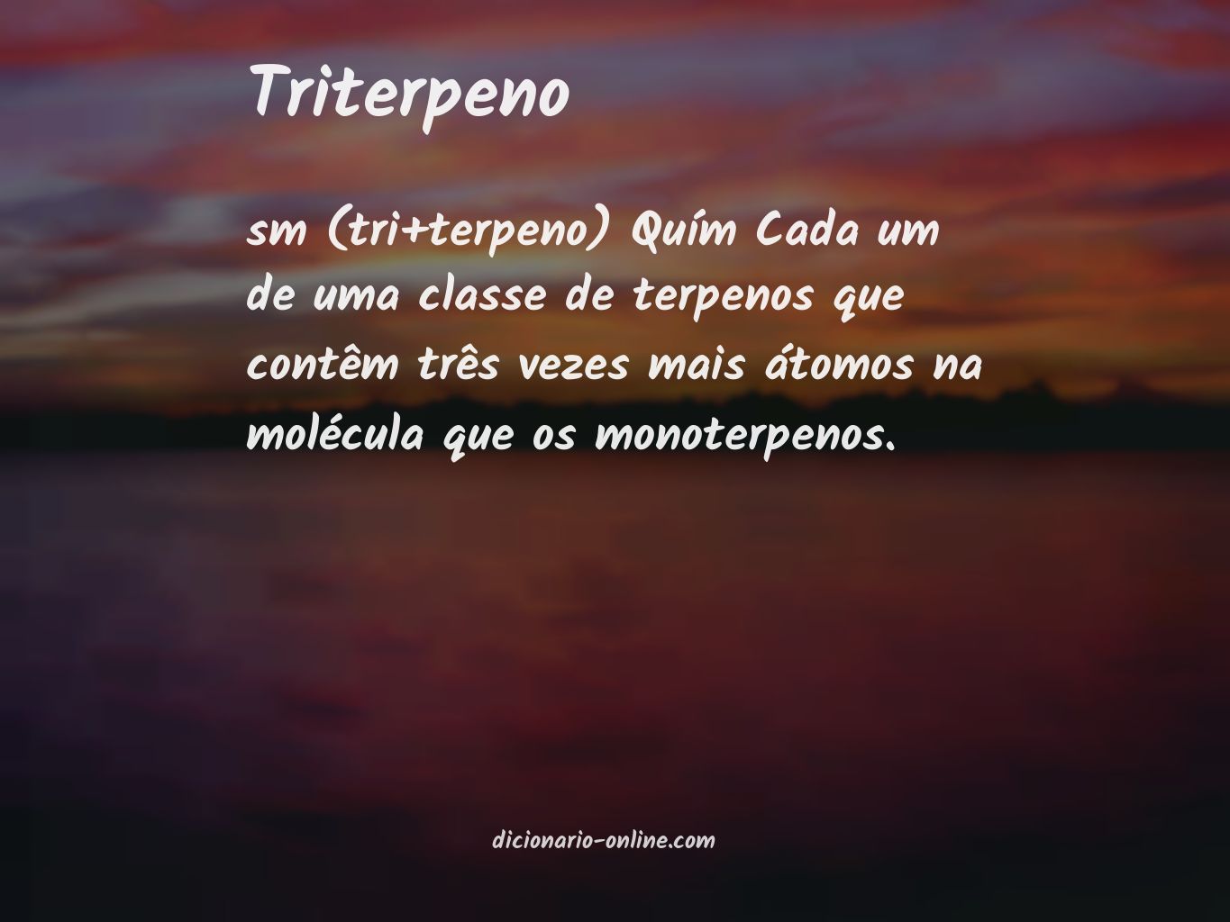 Significado de triterpeno