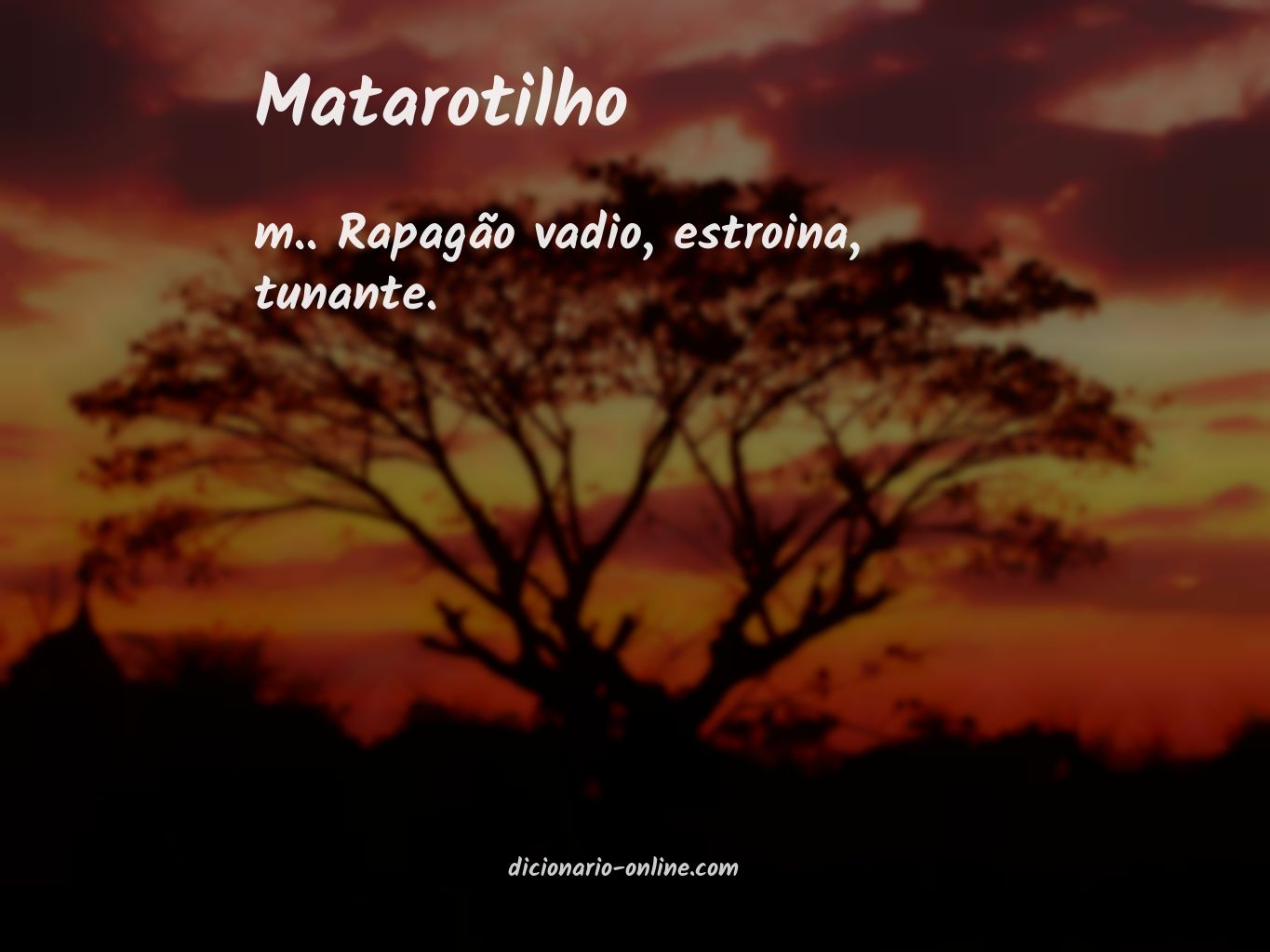 Significado de matarotilho