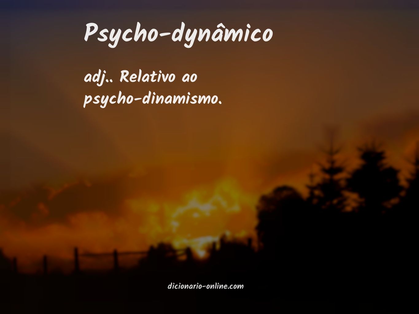 Significado de psycho-dynâmico