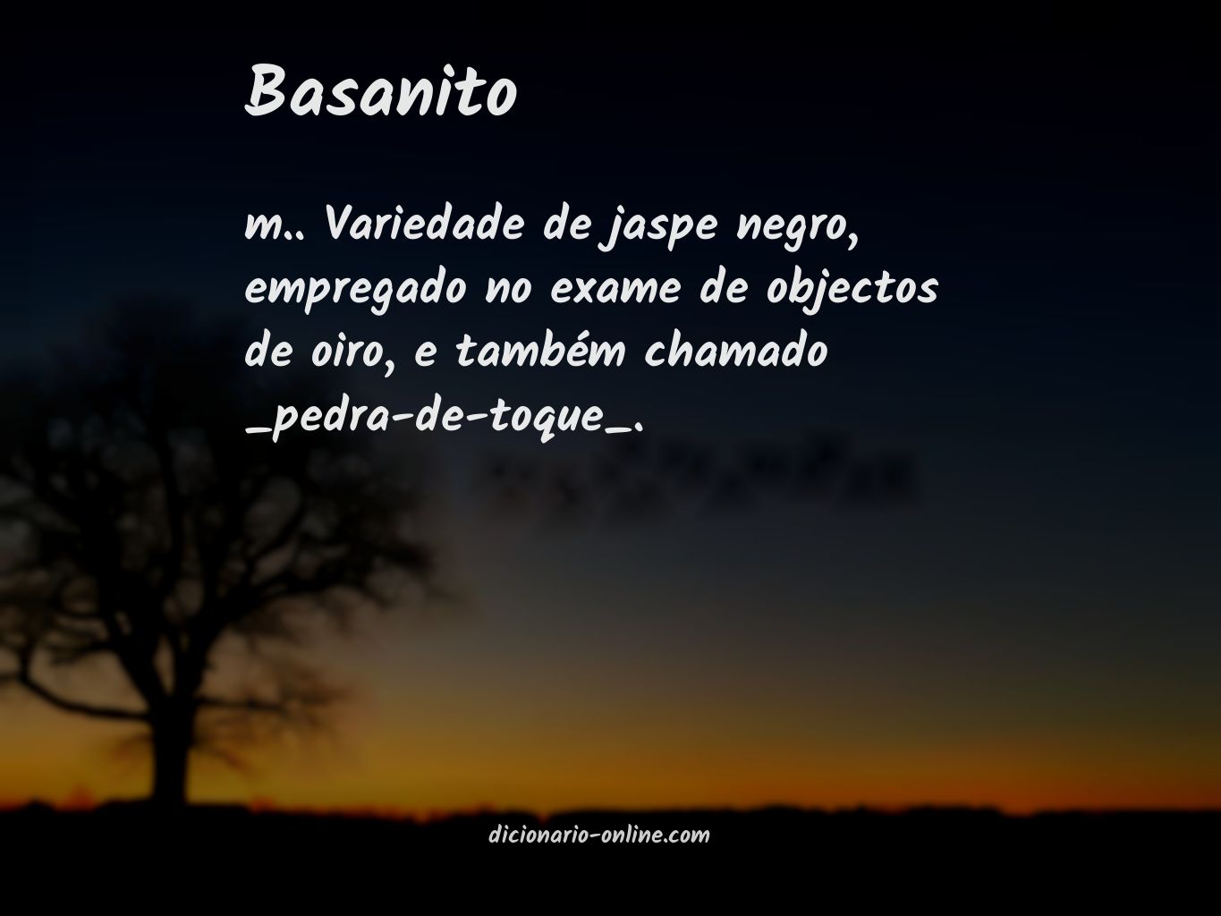 Significado de basanito