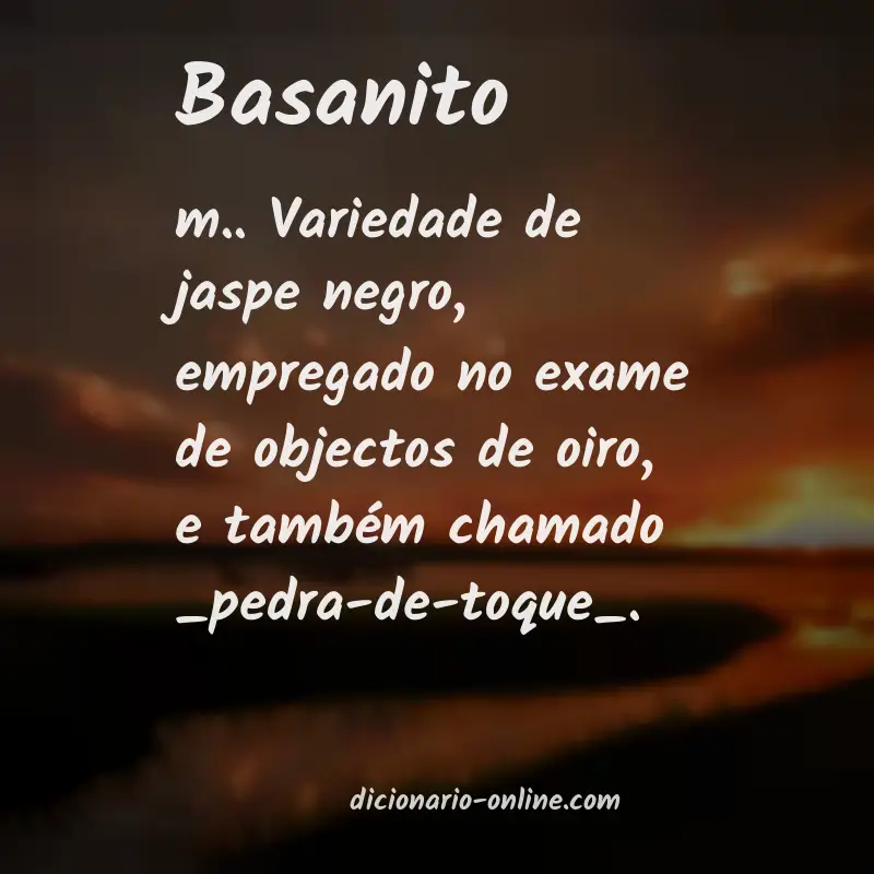 Significado de basanito