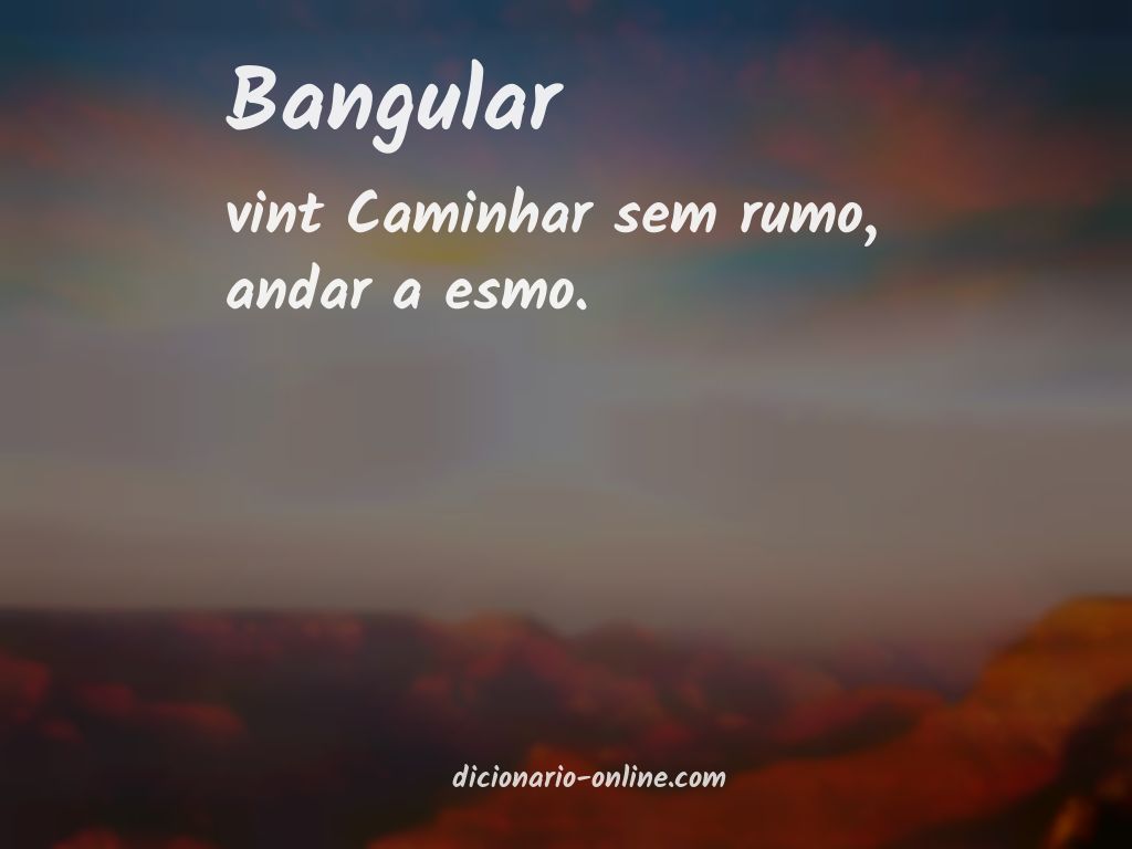 Significado de bangular