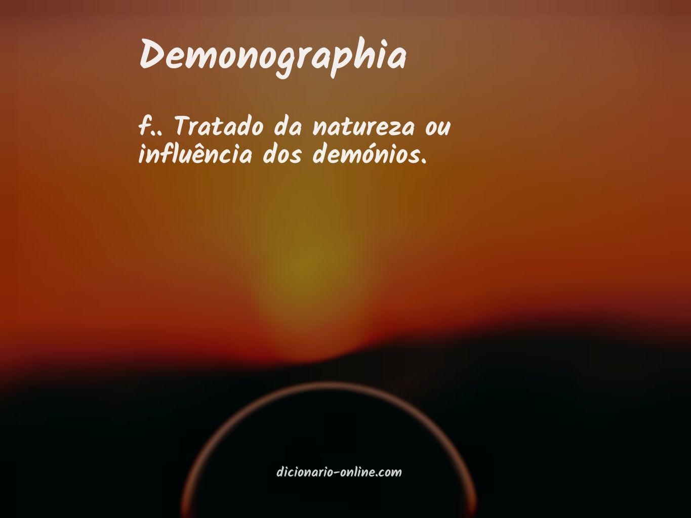 Significado de demonographia