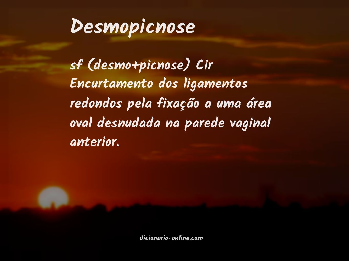 Significado de desmopicnose