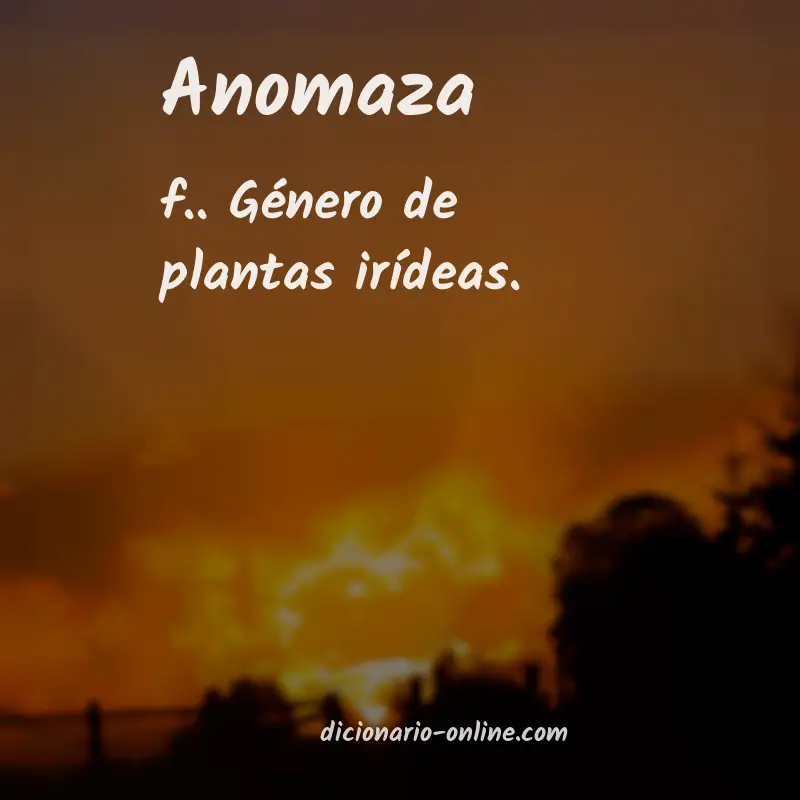 Significado de anomaza