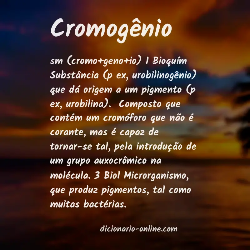 Significado de cromogênio