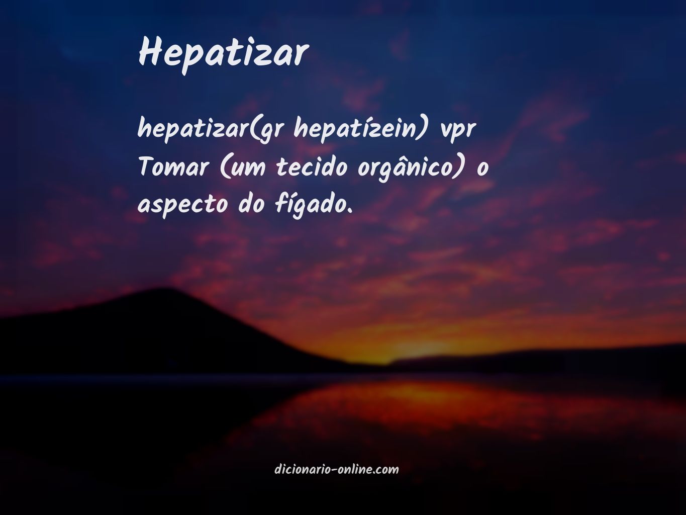 Significado de hepatizar
