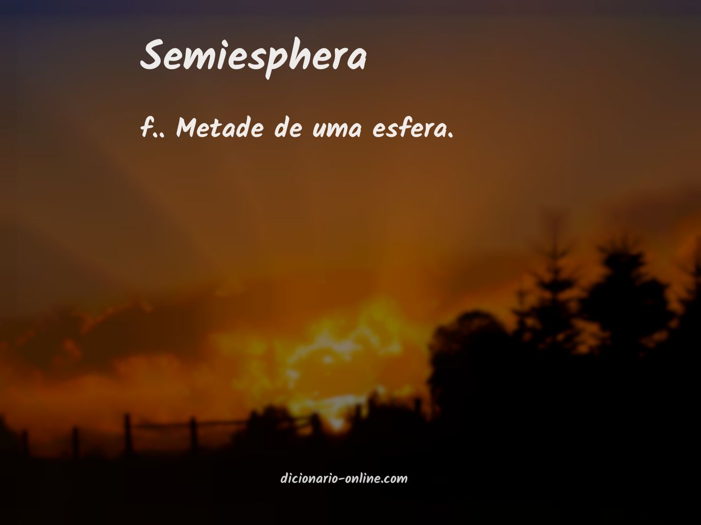 Significado de semiesphera