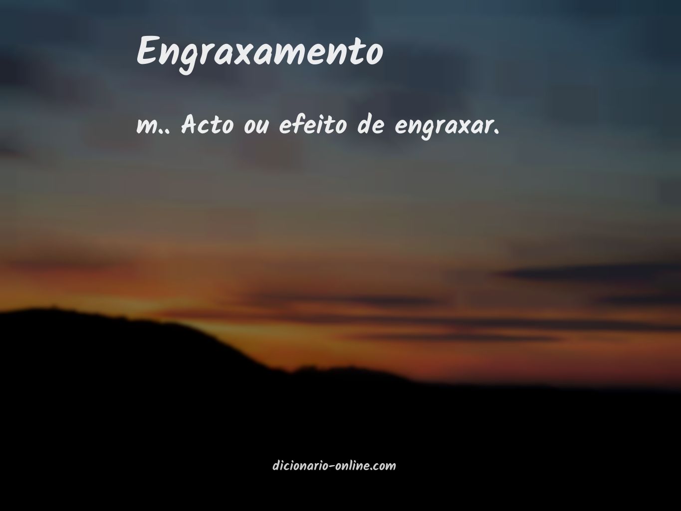 Significado de engraxamento