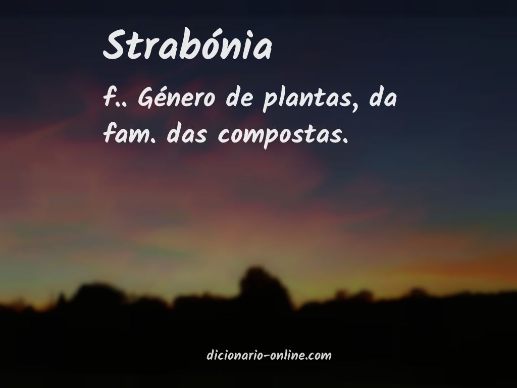 Significado de strabónia